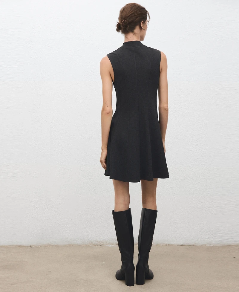 Mango Women's Short Seams Dress