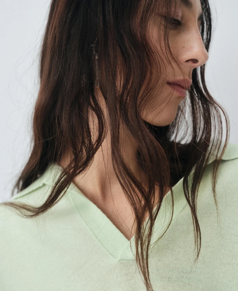 Mango Women's Wool Polo-Neck Sweater