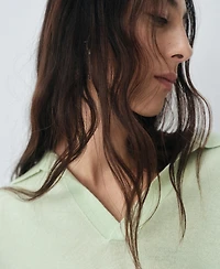 Mango Women's Wool Polo-Neck Sweater