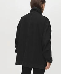 Mango Women's Pockets Oversized Denim Parka