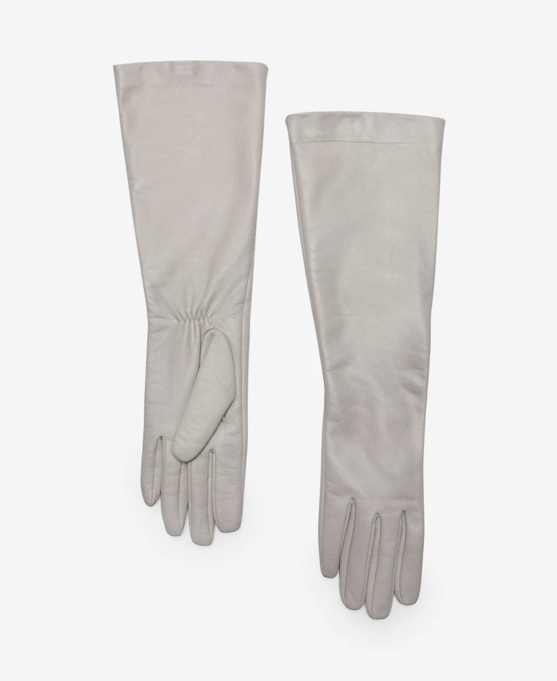 Mango Women's Leather Long Gloves