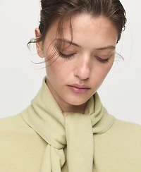 Mango Women's Short Sleeve Scarf Sweater