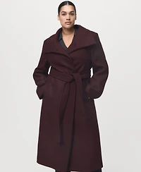 Mango Women's Virgin Wool Chimney Collar Coat