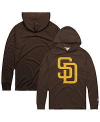 Homage Men's Brown San Diego Padres Lightweight Raglan Tri-Blend Pullover Hoodie
