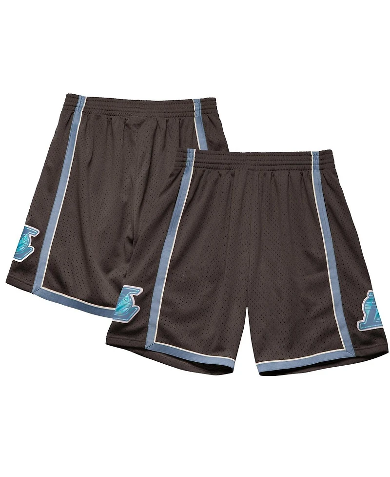Mitchell & Ness Men's Black Los Angeles Lakers 2009-10 Hardwood Classics Tie-Dye Swingman Shorts
