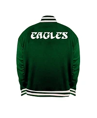 Mitchell & Ness Men's Kelly Green/Silver Philadelphia Eagles Big Tall Throwback Reversible Full-Zip Jacket
