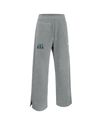 Nike Women's Heather Gray Team Usa Phoenix Fleece Sweatpants