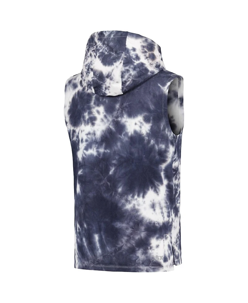 Msx by Michael Strahan Men's Navy Denver Broncos Resistance Sleeveless Pullover Hoodie