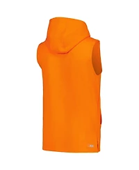 Msx by Michael Strahan Men's Orange Denver Broncos Marathon Sleeveless Pullover Hoodie