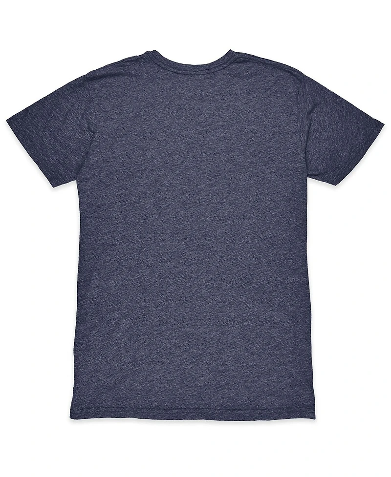 1863FC Men's Heather Navy Manchester City Color Crest Twisted Tri-Blend T-Shirt