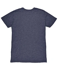 1863FC Men's Heather Navy Manchester City Color Crest Twisted Tri-Blend T-Shirt