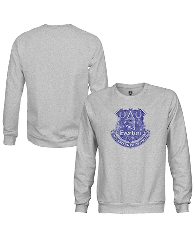 1863FC Men's 1863FC Heather Gray Everton Pullover Crewneck Sweatshirt