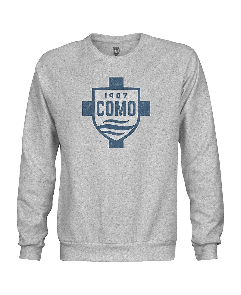 1863FC Men's 1863FC Heather Gray Como 1907 Color Badge Pullover Sweatshirt