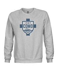 1863FC Men's 1863FC Heather Gray Como 1907 Color Badge Pullover Sweatshirt