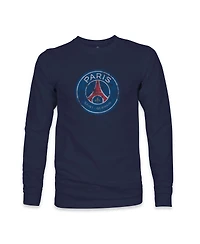 1863FC Men's Navy Paris Saint-Germain Color Badge Long Sleeve T-Shirt