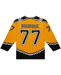 Mitchell & Ness Men's Ray Bourque Gold Boston Bruins Big Tall 1996-97 Blue Line 2.0 Jersey