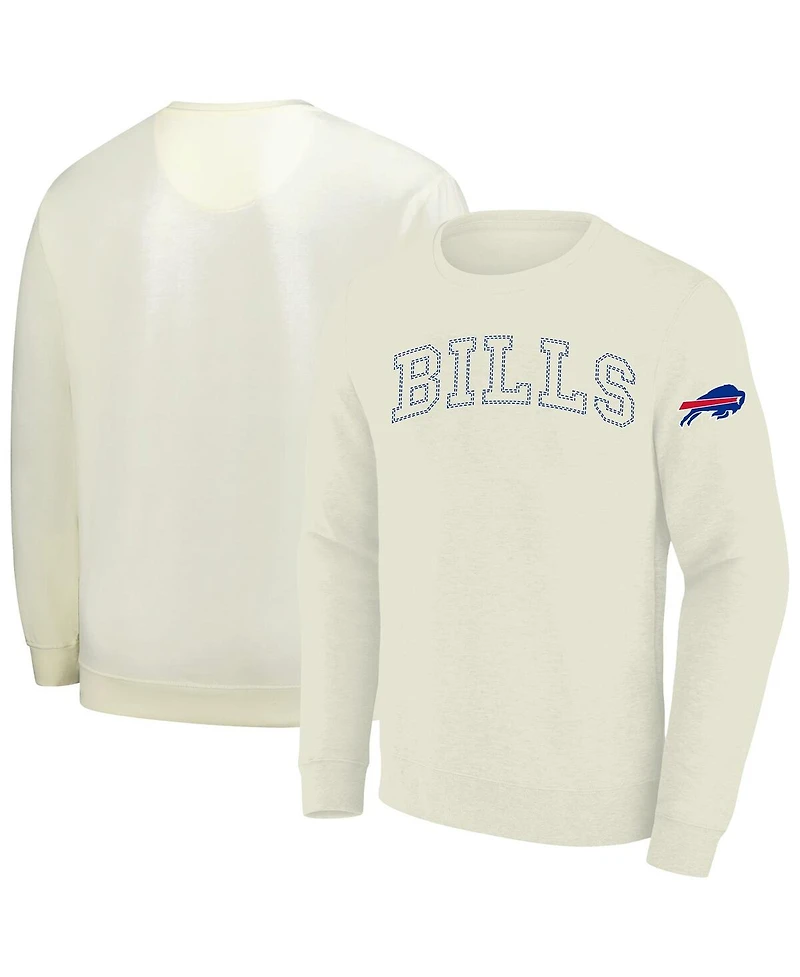 Profile Men's Cream Buffalo Bills Big Tall Fleece Sweatshirt