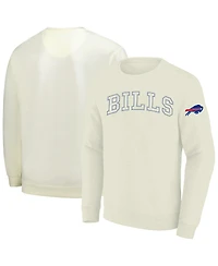 Profile Men's Cream Buffalo Bills Big Tall Fleece Sweatshirt