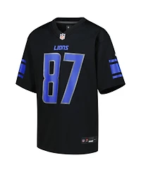 Nike Big Boys and Girls Sam LaPorta Black Detroit Lions Game Jersey