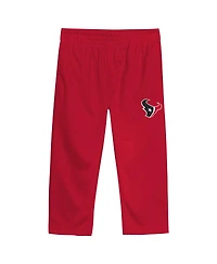 Outerstuff Toddler 2-Piece Navy/Red Houston Texans Red Zone V-Neck T-Shirt and Pants Set
