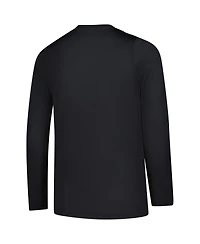 Nike Big Boys and Girls Black Ohio State Buckeyes Legend Logo Long Sleeve Dri-fit T-Shirt