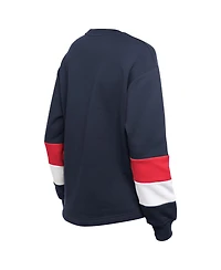 New Era Women's Navy Boston Red Sox Game Day Color Pullover Sweatshirt