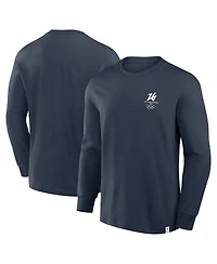 Fanatics Men's Navy Milano Cortina 2026 Winter Olympics Long Sleeve T-Shirt