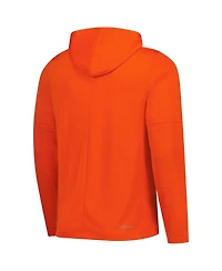Nike Men's Orange Illinois Fighting Illini 2025 Sideline Dri-fit Long Sleeve Hoodie T-Shirt