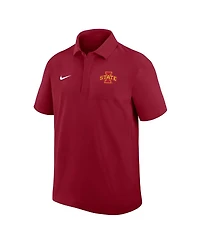 Nike Men's Cardinal Iowa State Cyclones Woven Polo Shirt