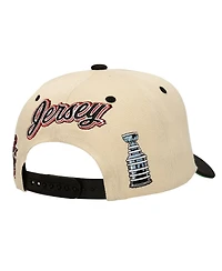 Mitchell & Ness Men's Cream New Jersey Devils Soul Legacy Defined Two-Tone Pro Crown Adjustable Hat