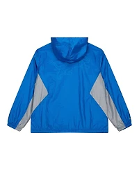 Mitchell & Ness Men's Blue Detroit Lions Playmaker Full-Zip Windbreaker Jacket