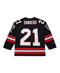 Mitchell & Ness Men's Deion Sanders Black Atlanta Falcons Maxed Out Fashion Hockey Jersey