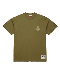 Mitchell & Ness Men's Olive Detroit Lions Vintage Logo Premium T-Shirt