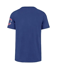 '47 Brand Men's Royal Chicago Cubs Upside Down Two-Peat Franklin T-Shirt