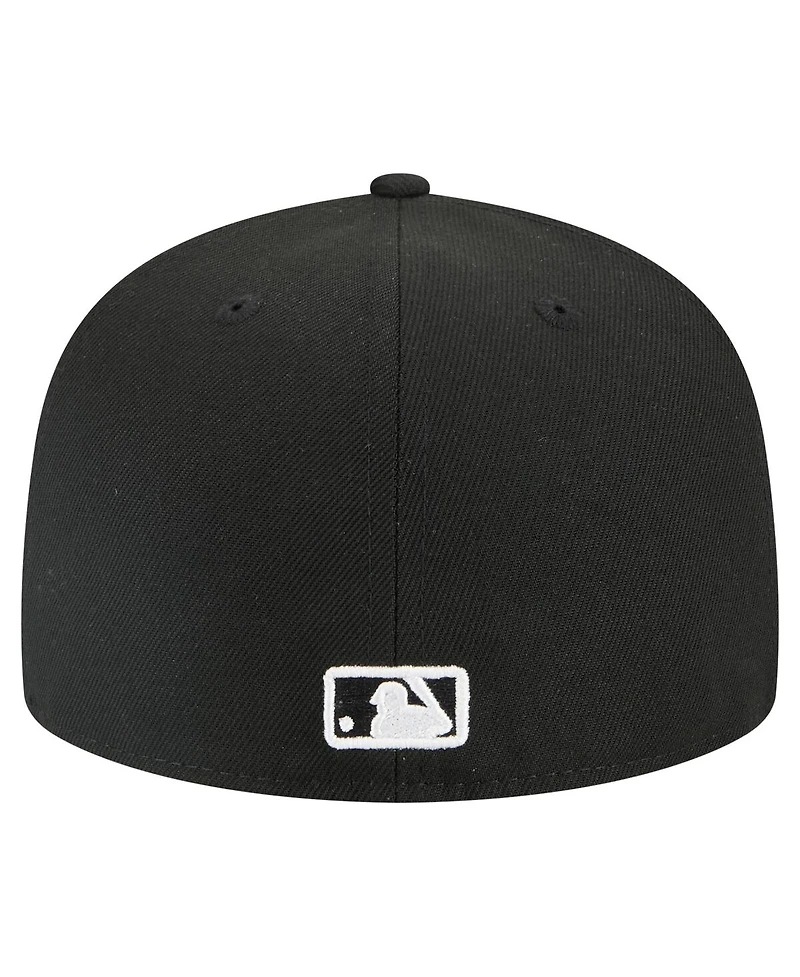 New Era Men's Black Pittsburgh Pirates Tri-Hit 59FIFTY Fitted Hat