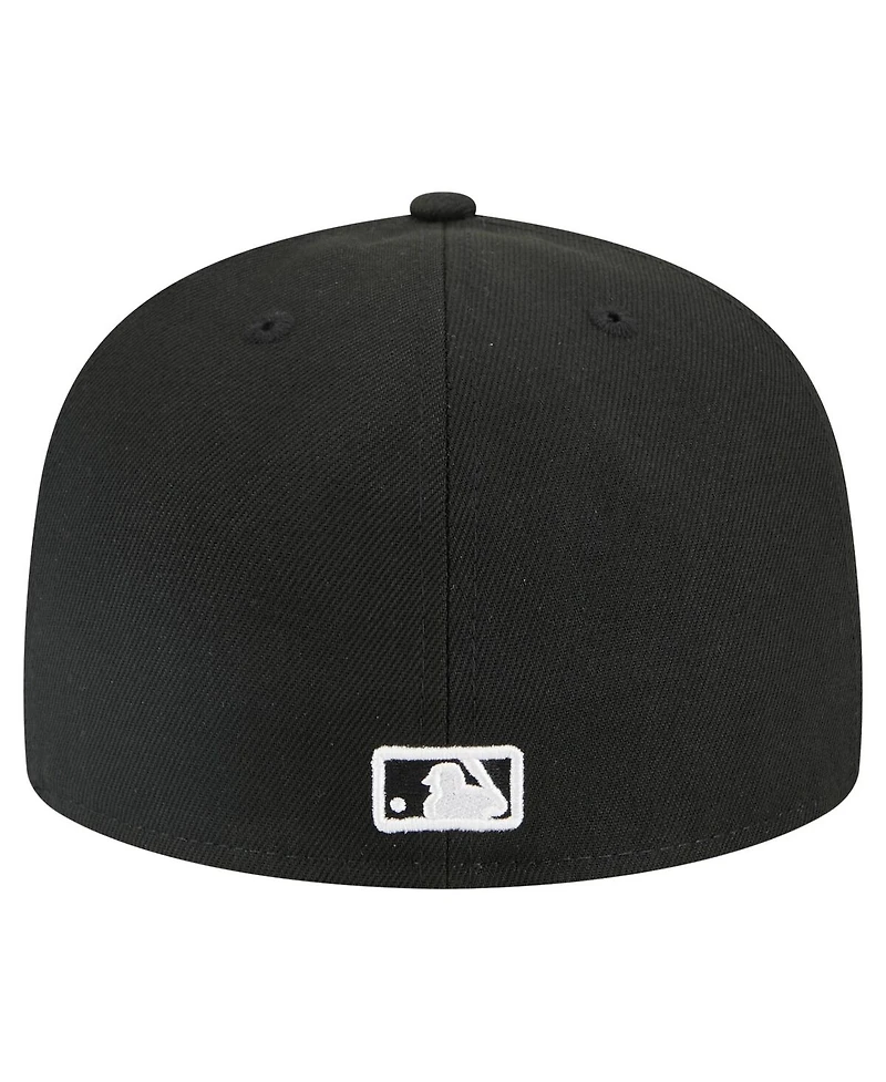 New Era Men's Black Milwaukee Brewers Tri-Hit 59FIFTY Fitted Hat