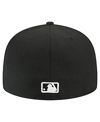 New Era Men's Black Boston Red Sox Tri-Hit 59FIFTY Fitted Hat