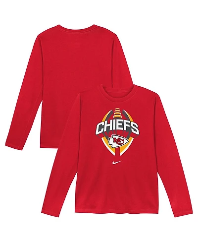 Nike Preschool Red Kansas City Chiefs Primetime Legend Icon Long Sleeve Performance T-Shirt