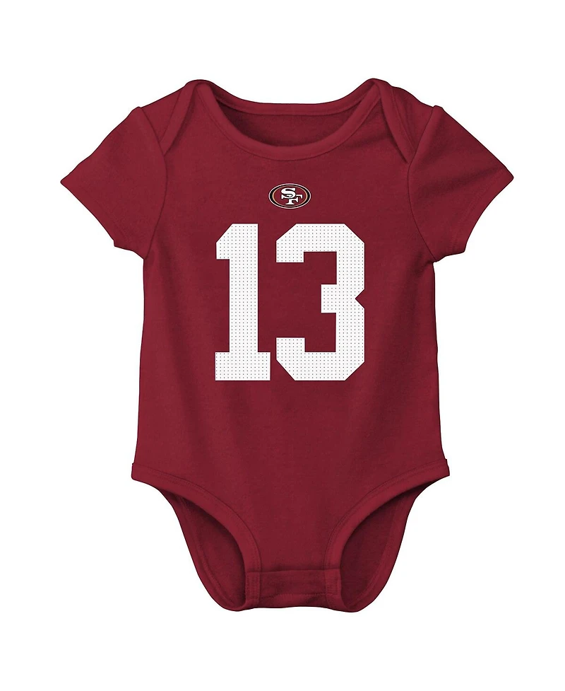 Nike Baby Boys and Girls Brock Purdy Scarlet San Francisco 49ers Player Name Number Bodysuit