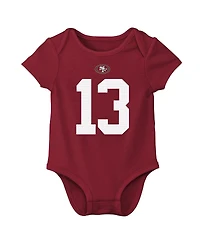 Nike Baby Boys and Girls Brock Purdy Scarlet San Francisco 49ers Player Name Number Bodysuit