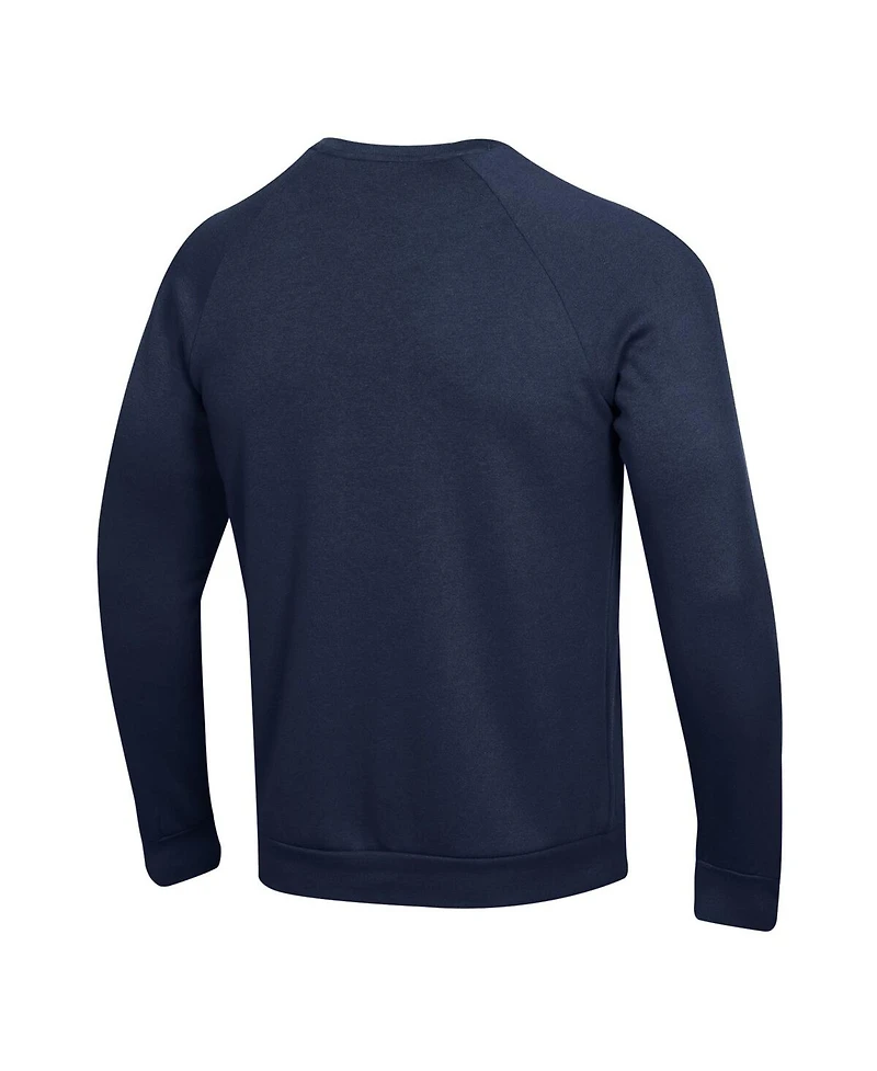 Under Armour Men's Navy Notre Dame Fighting Irish Sideline Rival Fleece Crewneck Sweatshirt