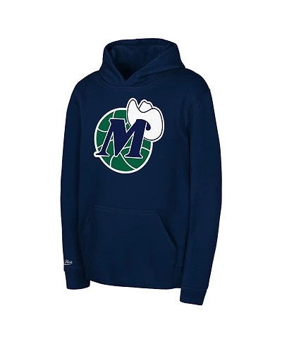 Mitchell & Ness Preschool Navy Dallas Mavericks Retro Logo Pullover Hoodie