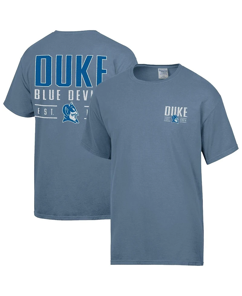 ComfortWash Men's Blue Duke Devils Big Name T-Shirt