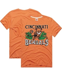 Homage Men's Orange Cincinnati Bengals Nfl x Grateful Dead Tri-Blend T-Shirt