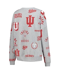 Gameday Couture Women's Heather Gray Indiana Hoosiers Always on Repeat Fleece Sweatshirt