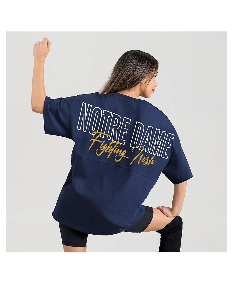 Gameday Couture Women's Navy Notre Dame Fighting Irish Oversized Back at Ya T-Shirt
