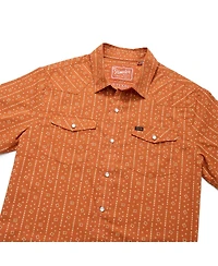 Howler Brothers Men's Texas Orange Longhorns x Print Full-Snap Shirt