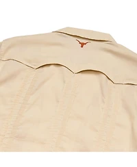 Howler Brothers Men's Tan Texas Longhorns Guayabera Full-Snap Shirt