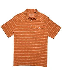 Howler Brothers Men's Texas Orange Longhorns Jacquard Ranchero Polo Shirt