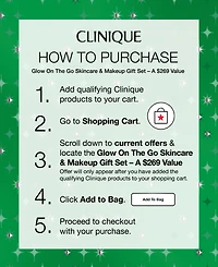 $65 with any Clinique purchase. A $269 value.